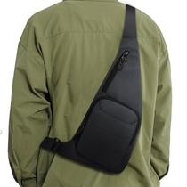 Sling Bag Peicees Small para homens e mulheres, tiracolo, ombros, cinza