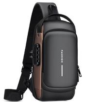 Sling Bag Rcrirth Anti-Theft Crossbody em couro PU para homens Sling Bag Rcrirth Anti-Theft Crossbody em couro PU para homens
