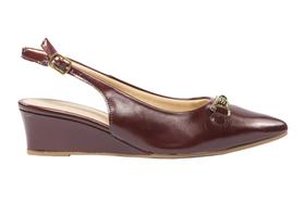Slingback Bico Fino Napa Vinho Cód 8449 Slingback Bico Fino Napa Vinho Cód 8449