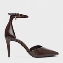 Slingback Carrano Charm Icon Couro Dark Brown - 195185
