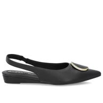SLINGBACK FEM EM COURO PRETO - Cód AM0402001 SLINGBACK FEM EM COURO PRETO - Cód AM0402001
