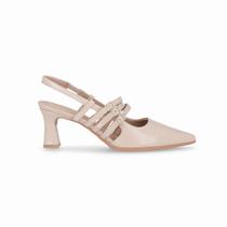 Slingback Irene Salto Alto Marfim