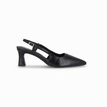 Slingback Irene Salto Alto Preto