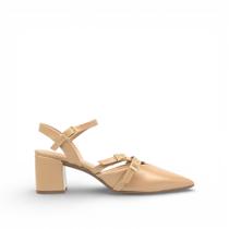 Slingback Salto Bloco Fivela Slingback Salto Bloco Fivela