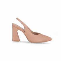 Slingback Silvana Salto Alto Nude