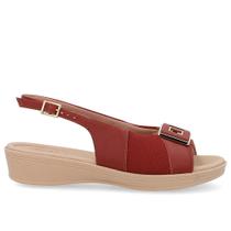 Slingback usaflex joanetes couro anabela ref ud04003 feminino Slingback usaflex joanetes couro anabela ref ud04003 feminino
