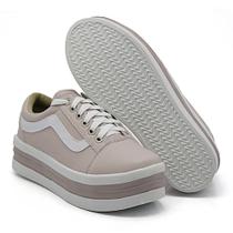 Slip Iate Plataforma Tenis Casual Feminino luxo