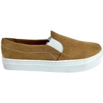 Slip-On Camurça Caramelo Clean - ULLY Slip-On Camurça Caramelo Clean - ULLY