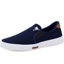 Slip On Casual Calce Facil Polo com Elastico Lateral e Sola Reta Costurada