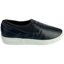 Slip-On Euro Preto Detalhe Neoprene Interno Preto - ULLY Slip-On Euro Preto Detalhe Neoprene Interno Preto - ULLY