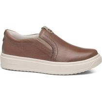 Slip On Feminino Em Couro Pegada 211304-03