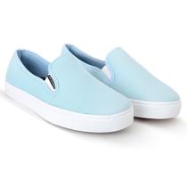 Slip On Feminino Style Calce Facil Iate Confort Leve Azul
