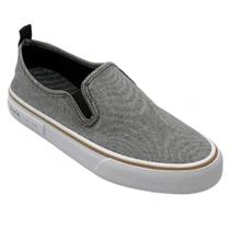 Slip on iate cinza mescla masculino
