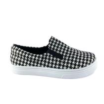 Slip-On Pied Poule Branco e Preto - ULLY Slip-On Pied Poule Branco e Preto - ULLY