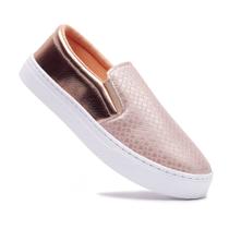 Slip On Sapatenis Feminino Sem Cadarço Casual Tresse