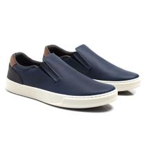 Slip On Tenis Sapato Masculino Sola Reta Leve Estilo Conforto Homem Elegante Dia a Dia