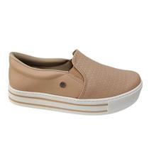 Slip on Via Marte Casual feminina Preto/Rose