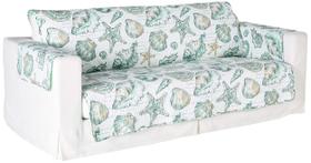 Slipcover Barefoot Bungalow Cruz para sofá branco Slipcover Barefoot Bungalow Cruz para sofá branco