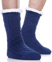 Slipper Fuzzy Socks EBMORE Winter Cozy Fluffy Cabin Masculino Azul Slipper Fuzzy Socks EBMORE Winter Cozy Fluffy Cabin Masculino Azul