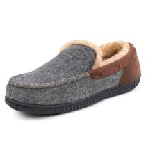 Slipper RockDove Hearthfire Memory Foam Moc para homens Charcoal