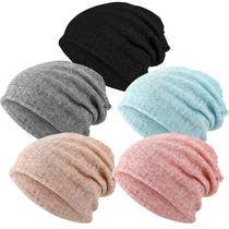 Slouchy Beanie Chemo Hat SATINIOR para mulheres pacientes com câncer Slouchy Beanie Chemo Hat SATINIOR para mulheres pacientes com câncer