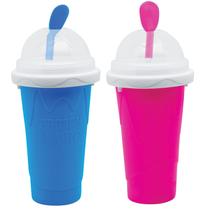 Slushy Maker Cup Slushie Maker Suco de Leite e Cola AZUL+ROSA Slushy Maker Cup Slushie Maker Suco de Leite e Cola AZUL+ROSA