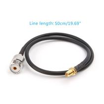 SMA Feminino Para UHF SO239 PL259 Feminino RG58 Cabo de rabo de porco RF Cabo coaxial cabo de montagem coaxial - Prata