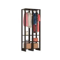 Small Closet Yes Com Cabideiro 2 Gavetas e 8 Prateleiras Nova Mobile