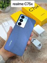 Smarphone Realme C75X 256GB 8GB, Prova D'água RAM Dual SIM Tela 6.67 NFC - Azul