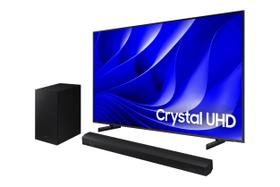 Smart Big TV 75" Crystal UHD 4K 75DU8000 2024 + Soundbar HW-B550/ZD