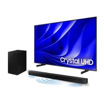 Smart Big TV 85" Crystal UHD 4K 85DU8000 2024 + Soundbar HW-Q600C - Samsung