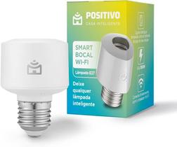 Smart Bocal Wi-Fi Positivo Casa Inteligente, E27, 100W, Branco, Bivolt - Compativel com Alexa