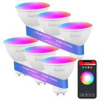 Smart Bulbs Avatar Controls GU10 5W LED, pacote com 6, mudança de cor