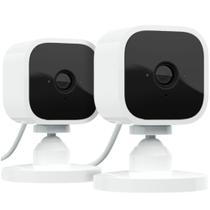 Smart Camera Blink Mini (1080p, Áudio, Visão noturna, Alexa) - Pack c/ 2 - AMAZON