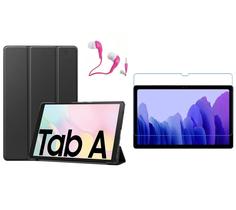 Smart case capa para tablet A7 10.4 T500 T505 + Película de vidro + Fone de ouvido