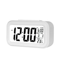 Smart Clock LED Desktop Alarme Eletrônico d~(White)