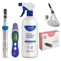 Smart Derma Pen + Clorex + Analyzer + 10 Cartuchos + Suporte - Smart GR