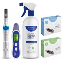 Smart Derma Pen + Clorex + Analyzer + 20 Cartuchos Smart Gr Smart Derma Pen + Clorex + Analyzer + 20 Cartuchos Smart Gr