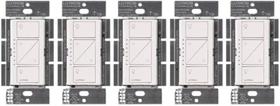 Smart Dimmer Switch Lutron Caseta Original 150 W branco, pacote com 5 Smart Dimmer Switch Lutron Caseta Original 150 W branco, pacote com 5