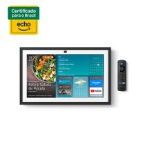 Smart Display Echo Show 15 (2ª Geração) Amazon com 15,6" Full HD com Alexa e Fire TV Branco