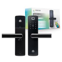 Smart Fechadura Wi-Fi de Embutir Positivo Casa Inteligente - Bluetooth - Abertura Biométrica, Senha, Cartão, App - Preto Smart Fechadura Wi-Fi de Embutir Positivo Casa Inteligente - Bluetooth - Abertura Biométrica, Senha, Cartão, App - Preto