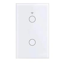 Smart Interruptor Inteligente WiFi 2 Canais/Teclas Touch Branco para Automação Smart Interruptor Inteligente WiFi 2 Canais/Teclas Touch Branco para Automação