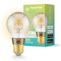 Smart Lâmpada Retrô LED Positivo Estilo Incandescente com Wi-Fi 7W Dourada/Âmbar