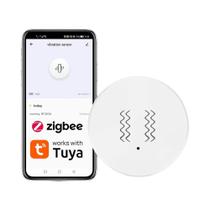 Smart Life Zigbee Sensor De Vibração Alarme De Choque Detector De Janela De Porta Compatível Com