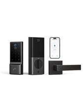 Smart Lock eufy Security C220 com alavanca de porta, Wi-Fi, impressão digital