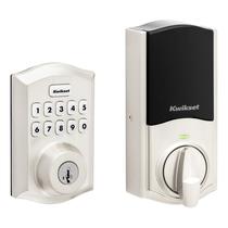 Smart Lock Kwikset HomeConnect 620 Z-Wave de níquel acetinado de longo alcance