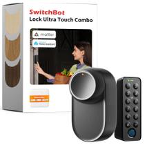 Smart Lock SwitchBot Ultra com teclado, fechadura de porta com impressão digital Smart Lock SwitchBot Ultra com teclado, fechadura de porta com impressão digital