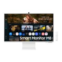 Smart Monitor Samsung M8 32", 4K, Plataforma Tizen, Tap View, USB-c (65W), USB Hub, HDMI, Bluetooth Smart Monitor Samsung M8 32", 4K, Plataforma Tizen, Tap View, USB-c (65W), USB Hub, HDMI, Bluetooth