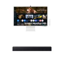 Smart Monitor Samsung M8 32" + Soundbar Samsung HW-B400F