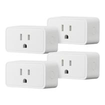Smart Plug Amazon Basics, tomada única interna, 2,4 GHz, Wi-Fi, pacote com 4 Smart Plug Amazon Basics, tomada única interna, 2,4 GHz, Wi-Fi, pacote com 4